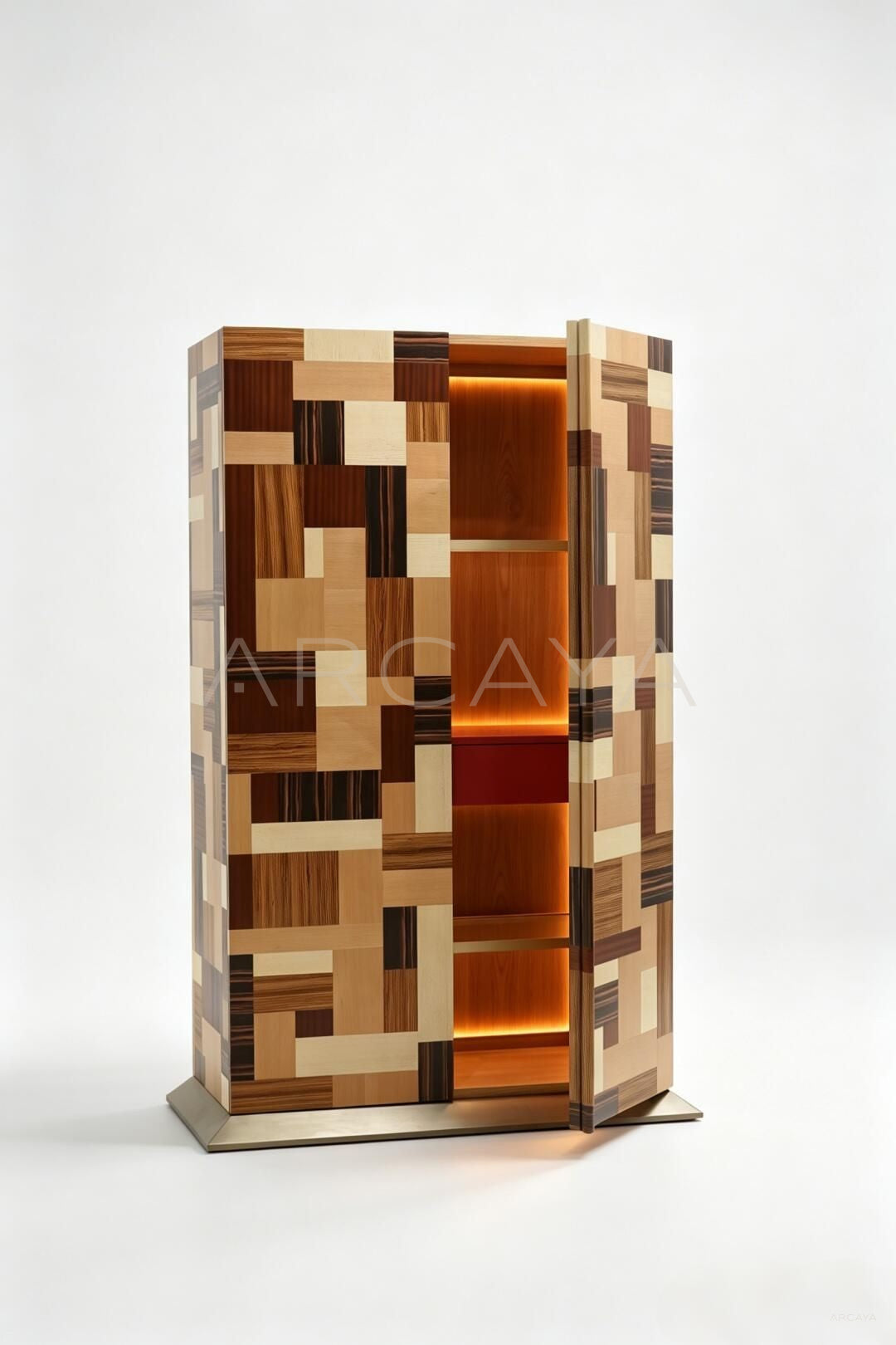 Marquetry Tall Cabinet - scene