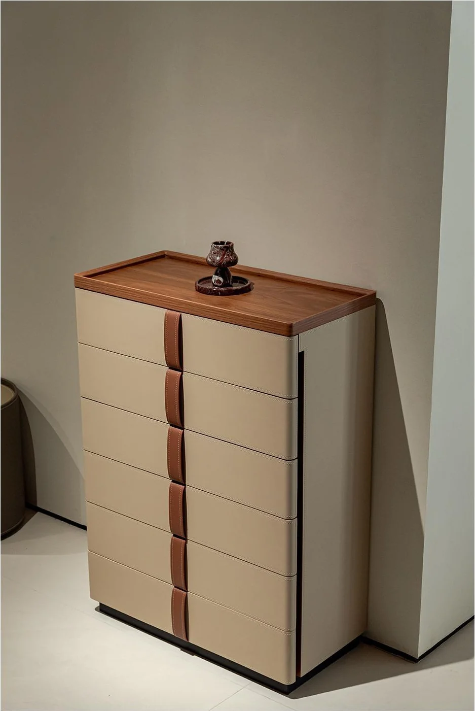 A00268 Cabinet in a finished interior.