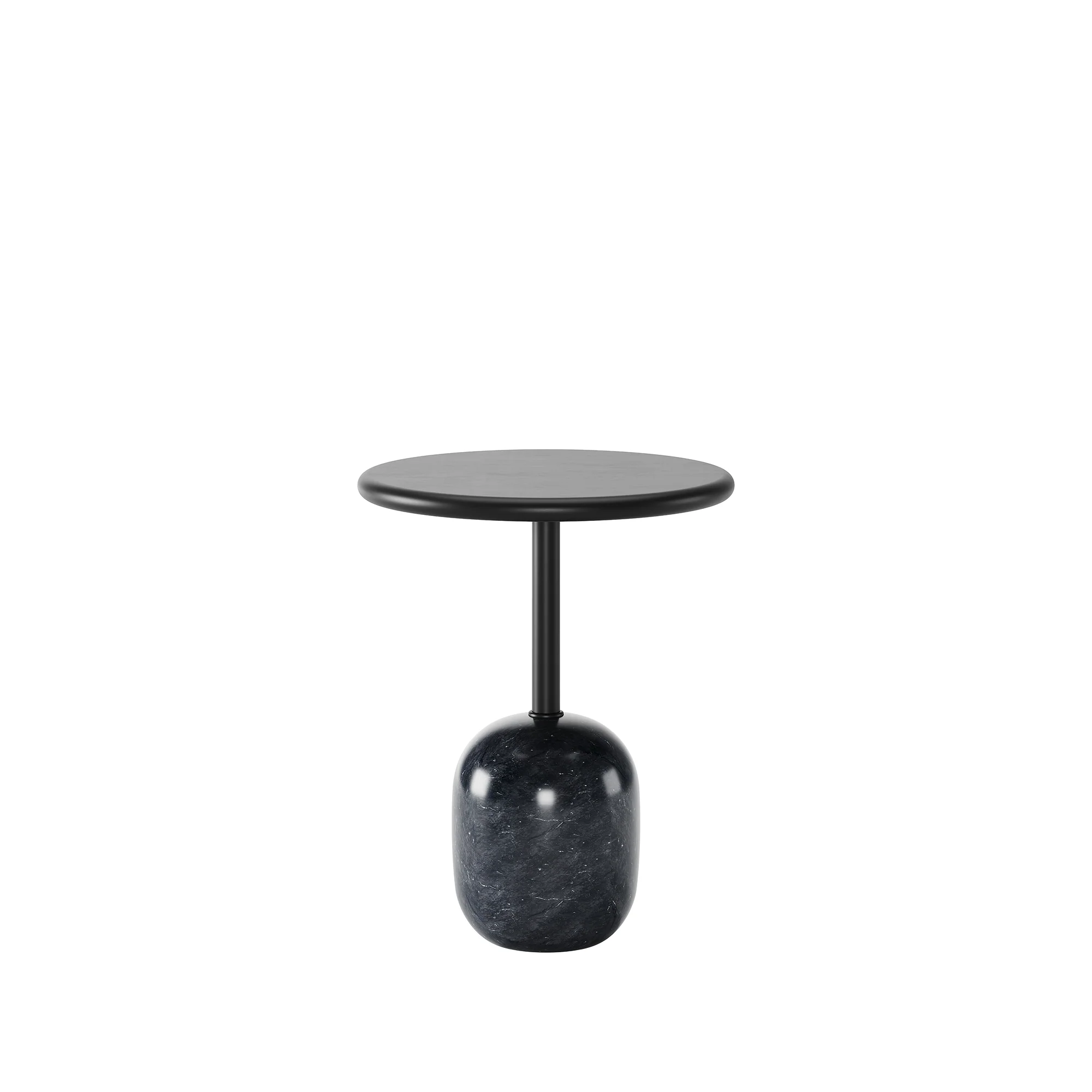 Bottini Marble Side Table in a finished interior.
