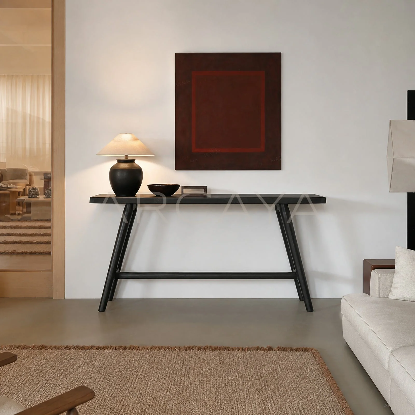 Bria Form Console Table - front view 01