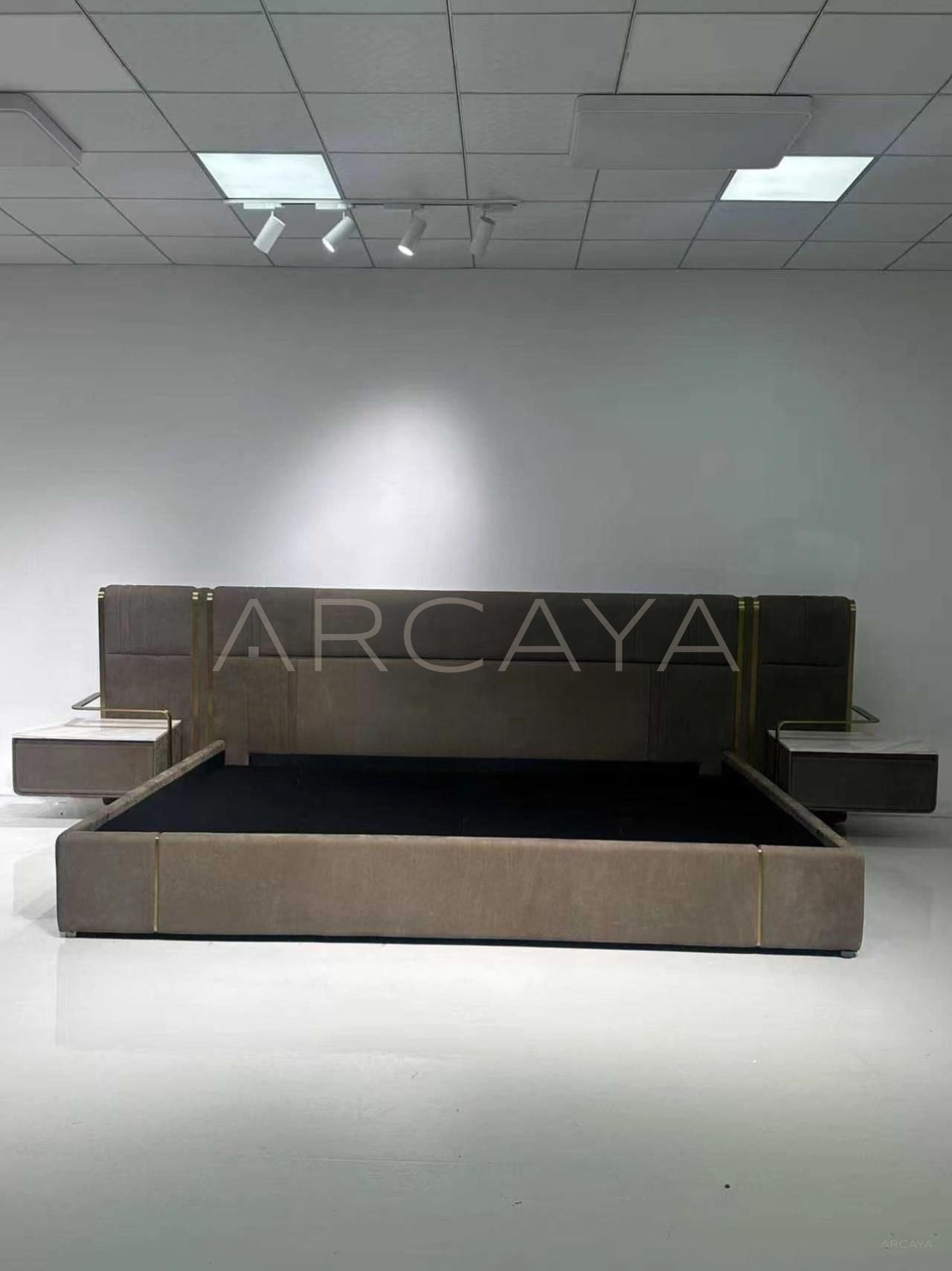 Bed With Floating Nightstands - scene