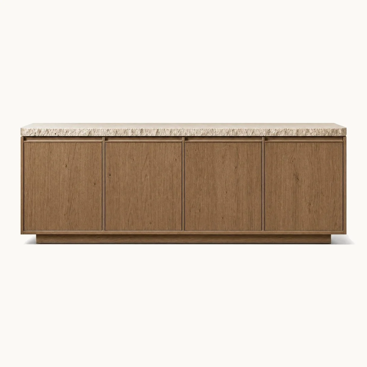 Ridgeline Smoked Oak Travertine Sideboard
