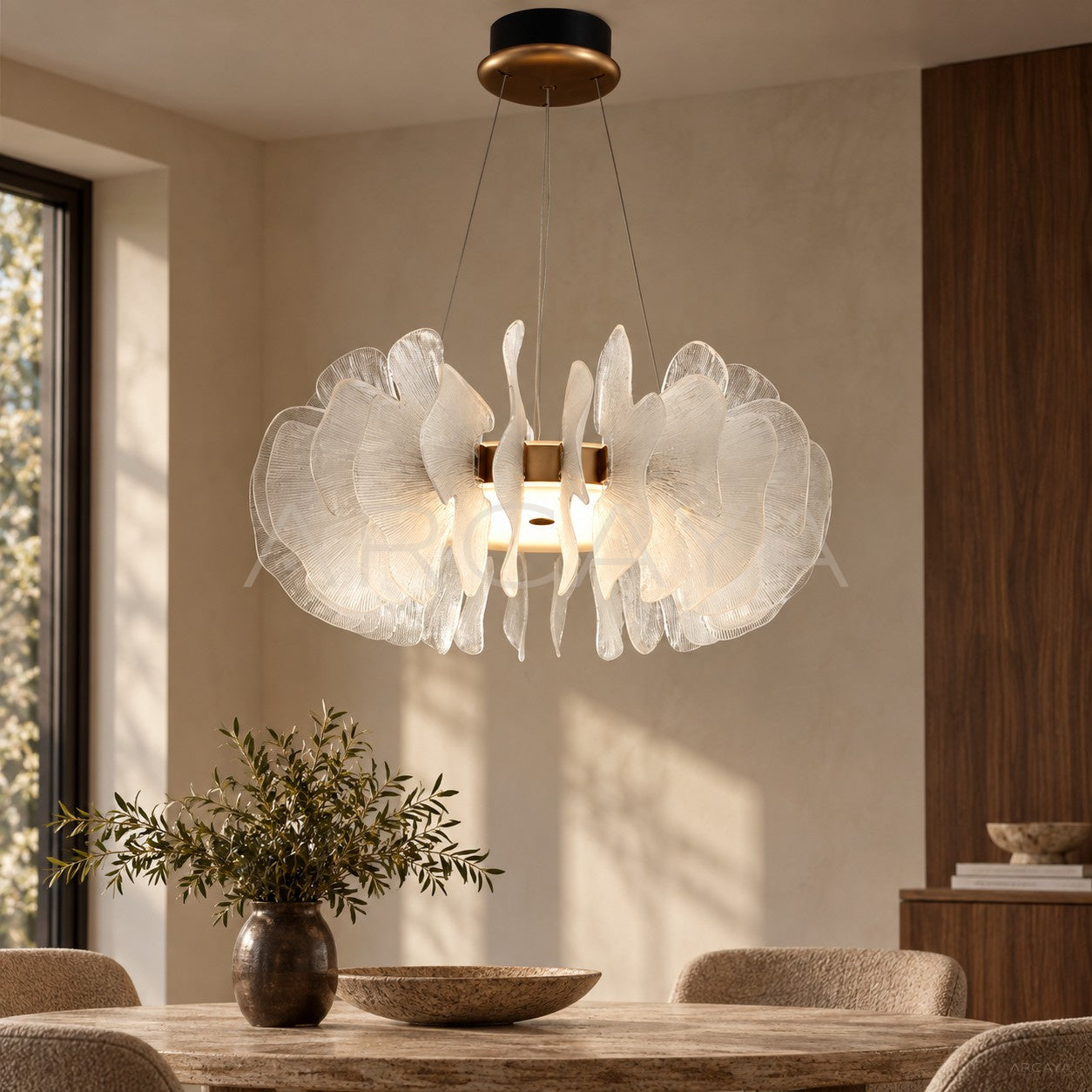 Ginkgo Flower Leaf Pendant Light 80621