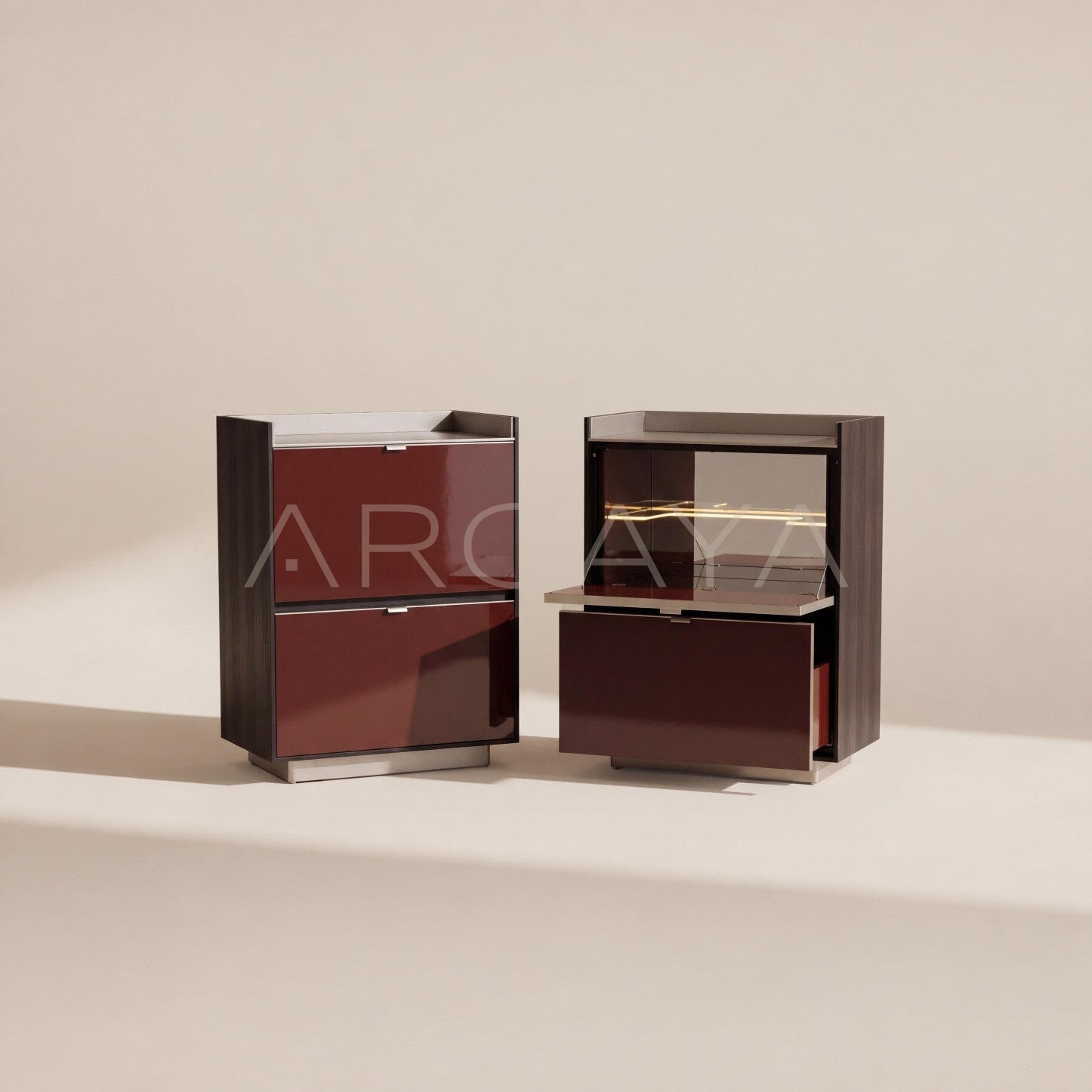 Two Tone Flip Door Sideboard