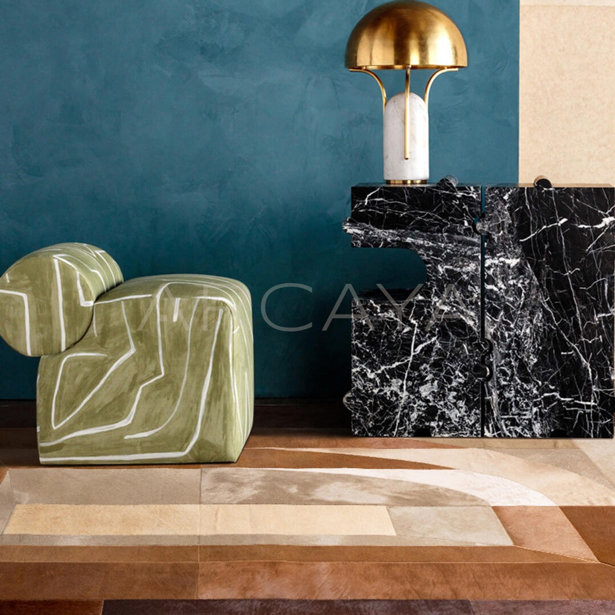 Natural Cowhide Texture Rug