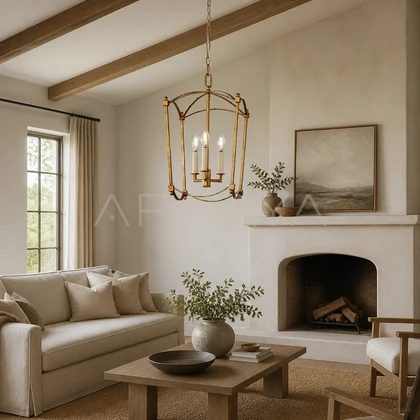 Fiora Vale Pendant Light — styled interior view 02