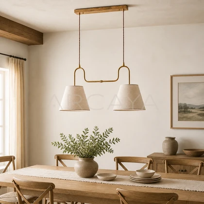 Isolde Vale Pendant Light — styled interior view 01