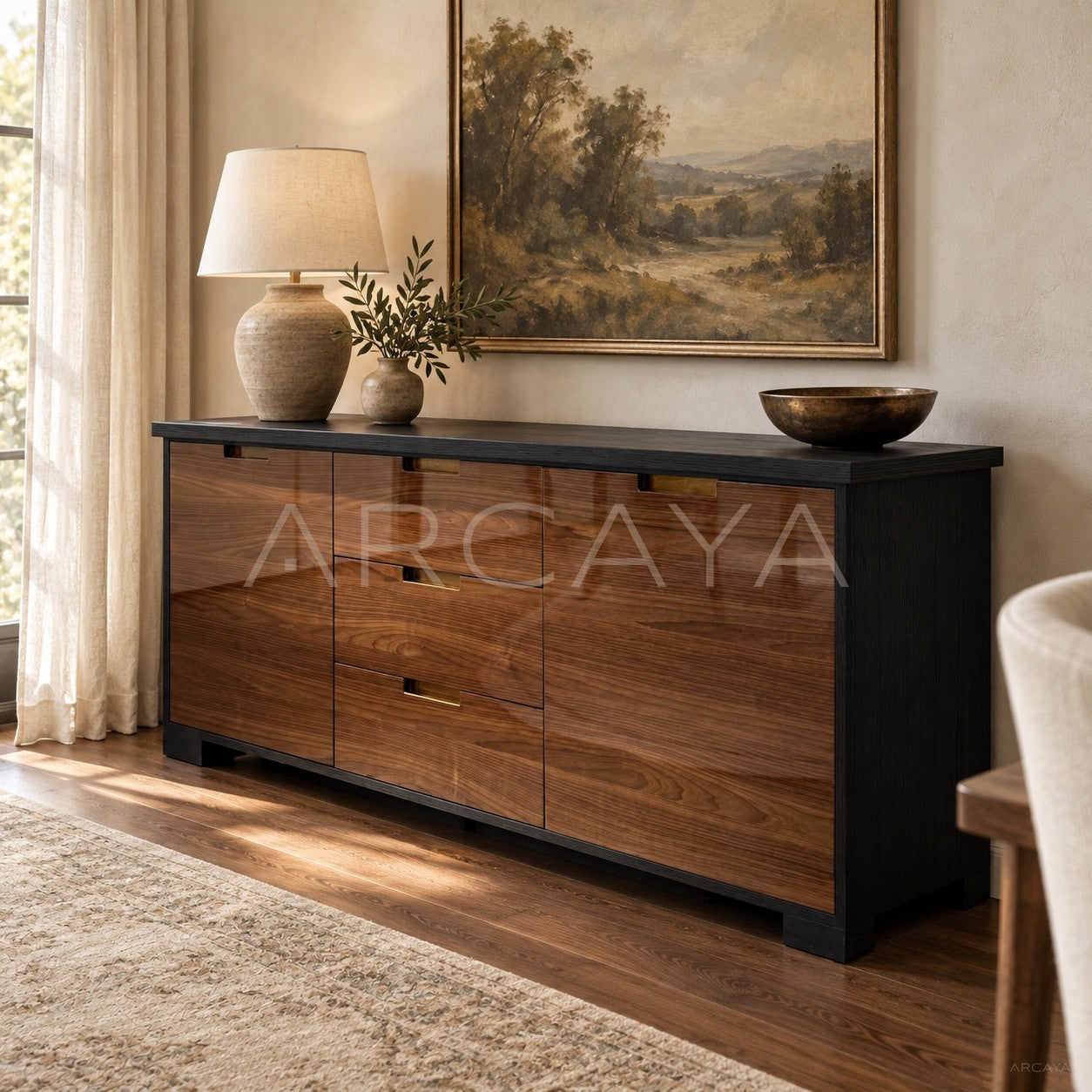 Noye French Oriental Sideboard