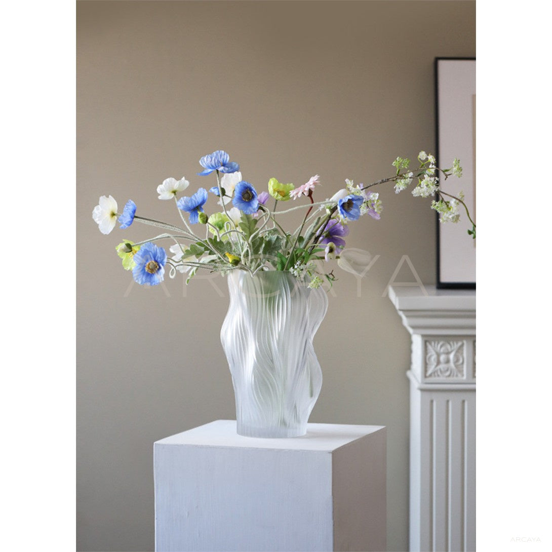 Clear Glass Hydroponic Vase Modern - scene