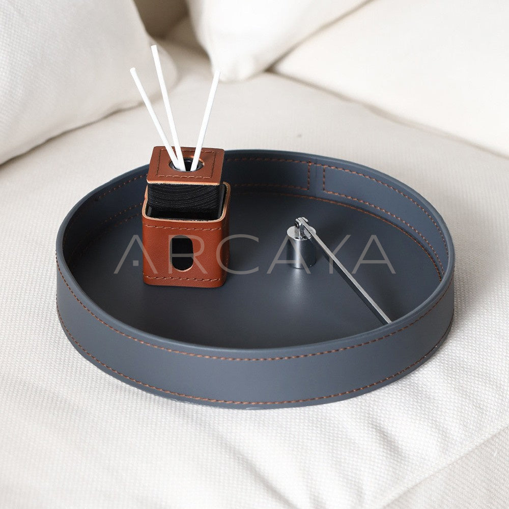 Leather Wrapped Reed Diffuser Bottle - main