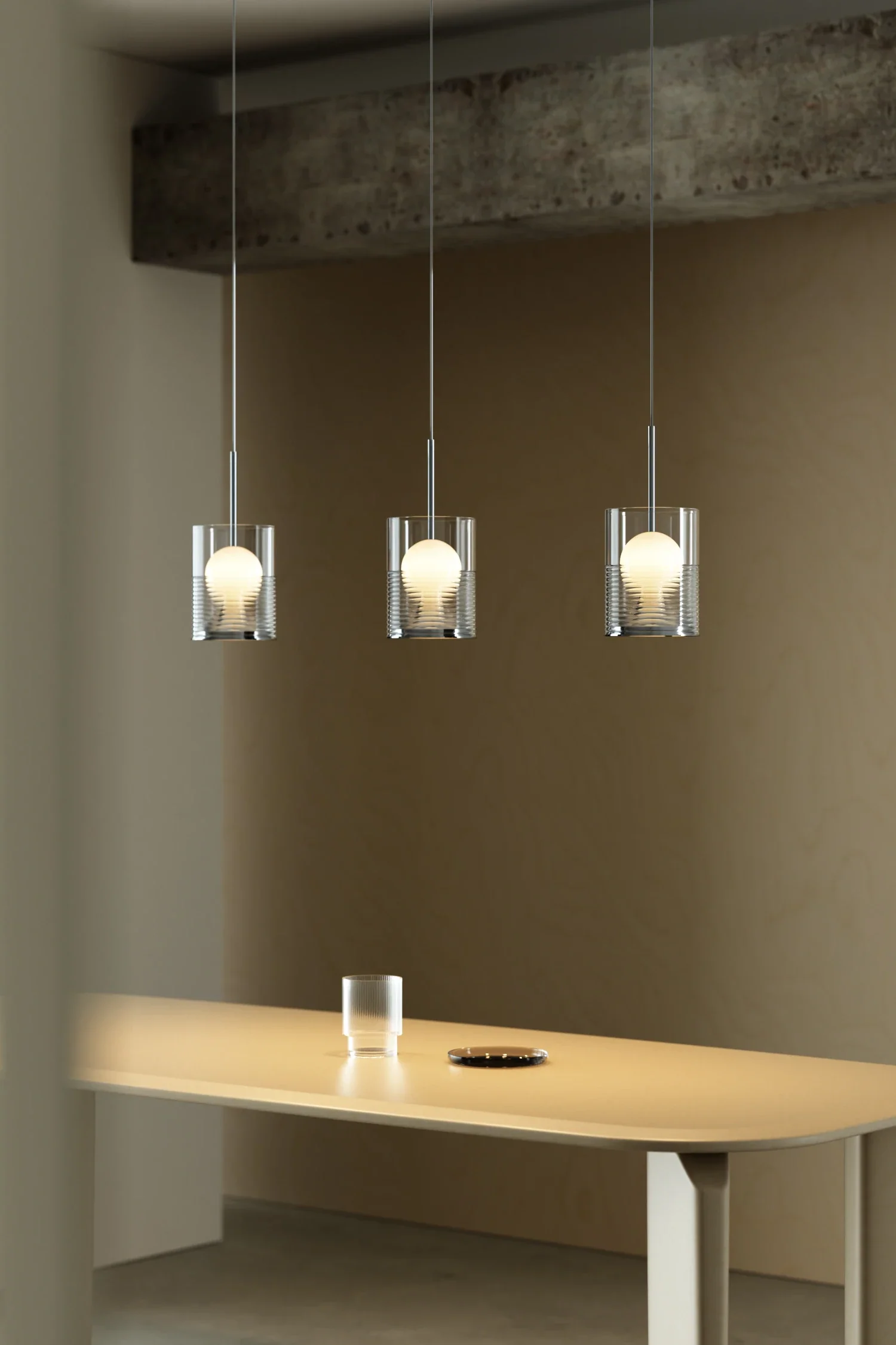 Olive Park Lighting in a finished interior.