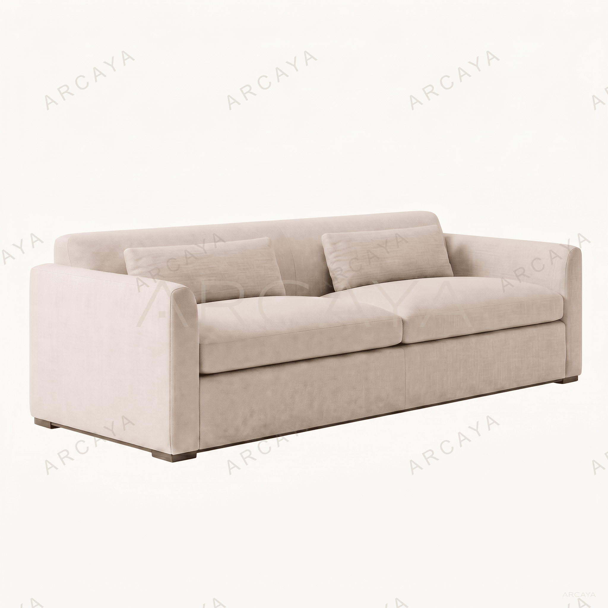 Contemporary Deep Seat Upholstered Lounge Sofa