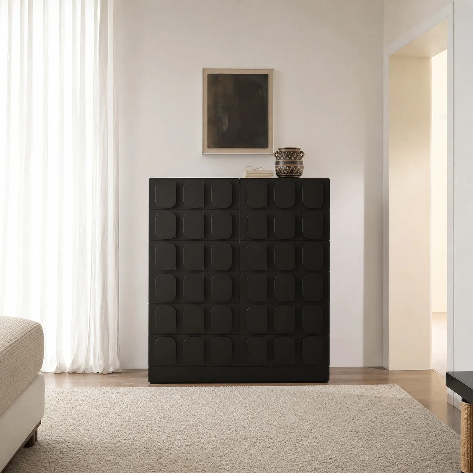 LD707 Cabinet in a finished interior.