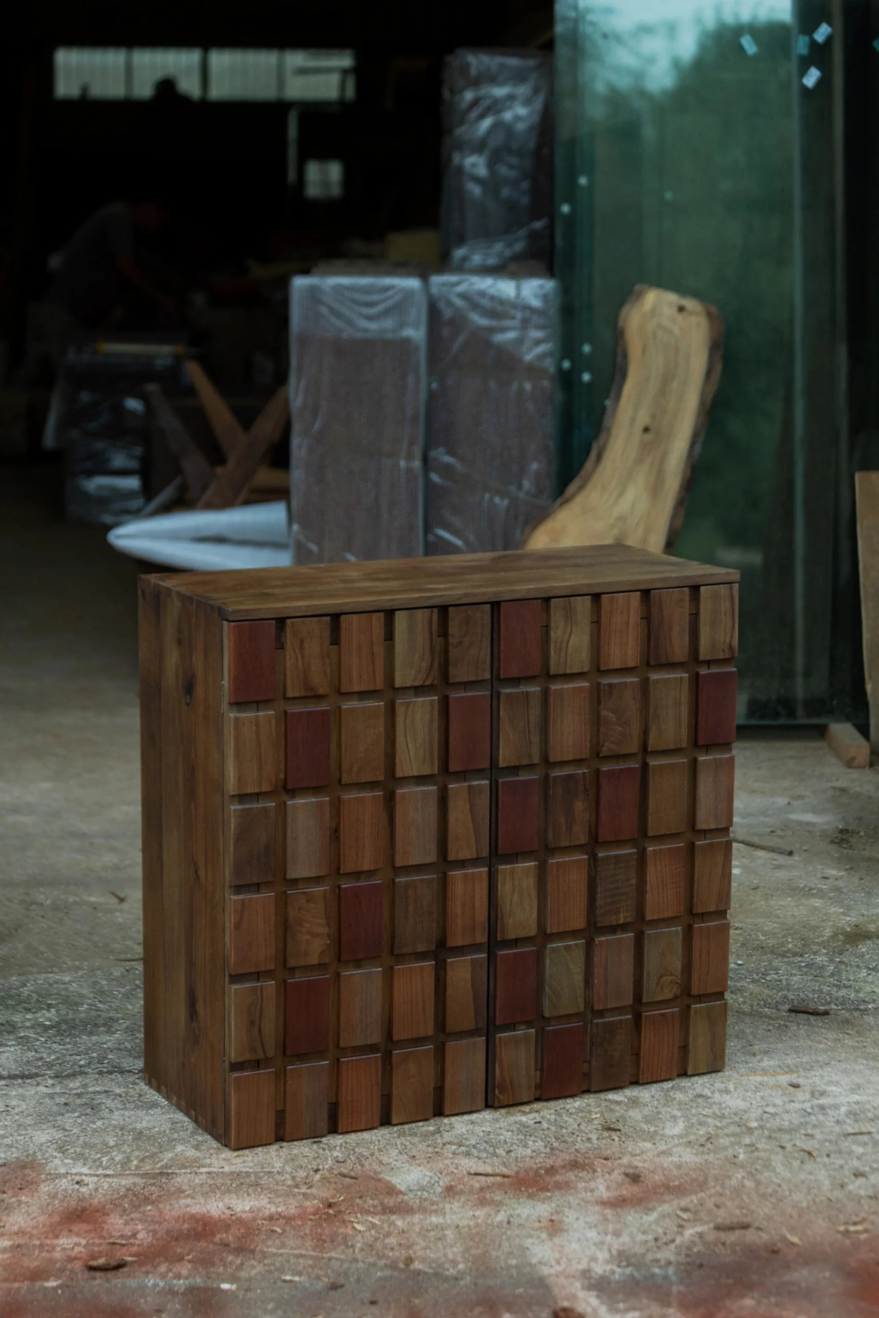 Vale Bay Cabinet in a finished interior.