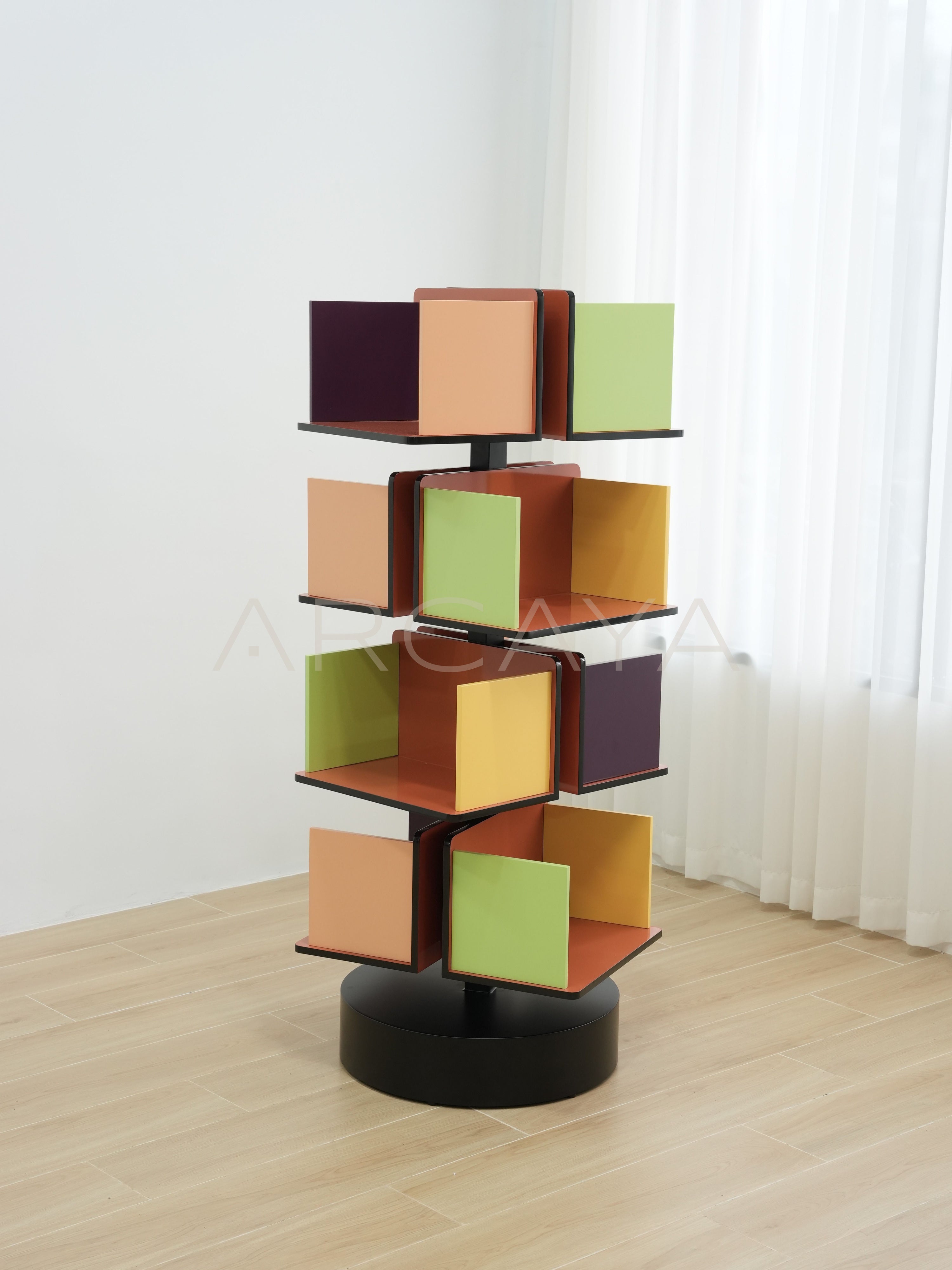 Yiduo Swirl Color Bookcase - scene