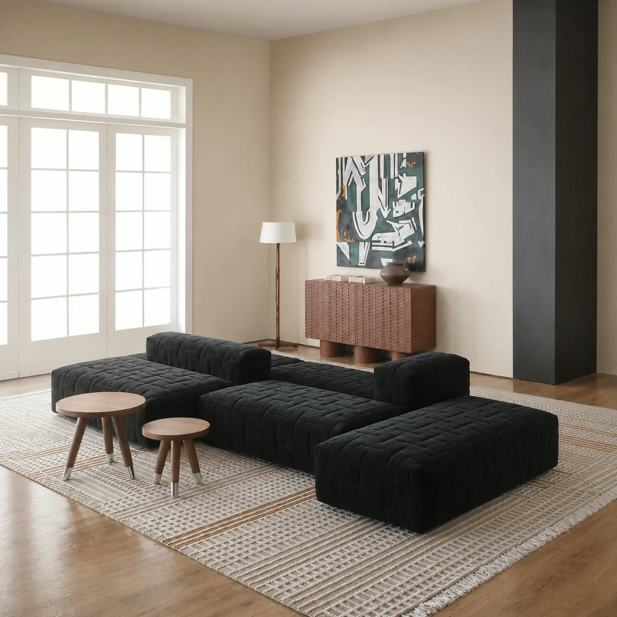 Elodie Belle Straight Sofa