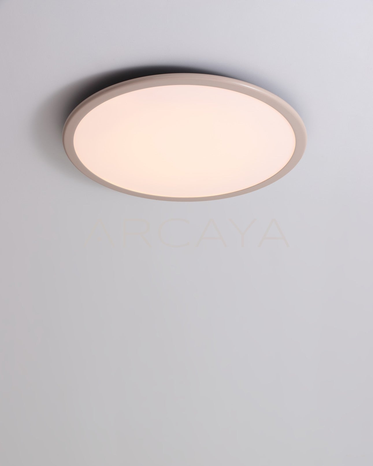Milky Thin Disc Ceiling Light 23051 - scene