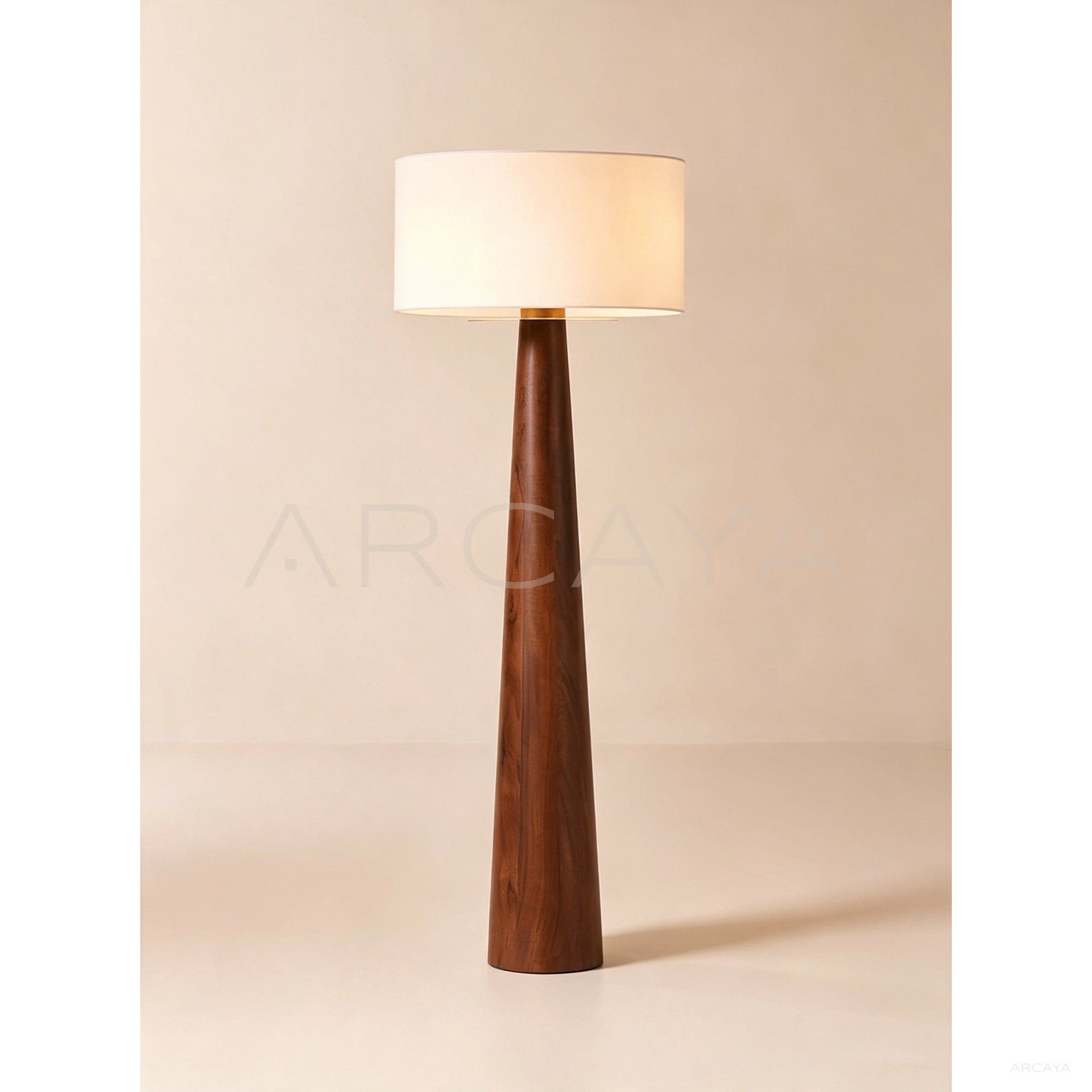 Eastside Acacia Wood Floor Lamp - scene