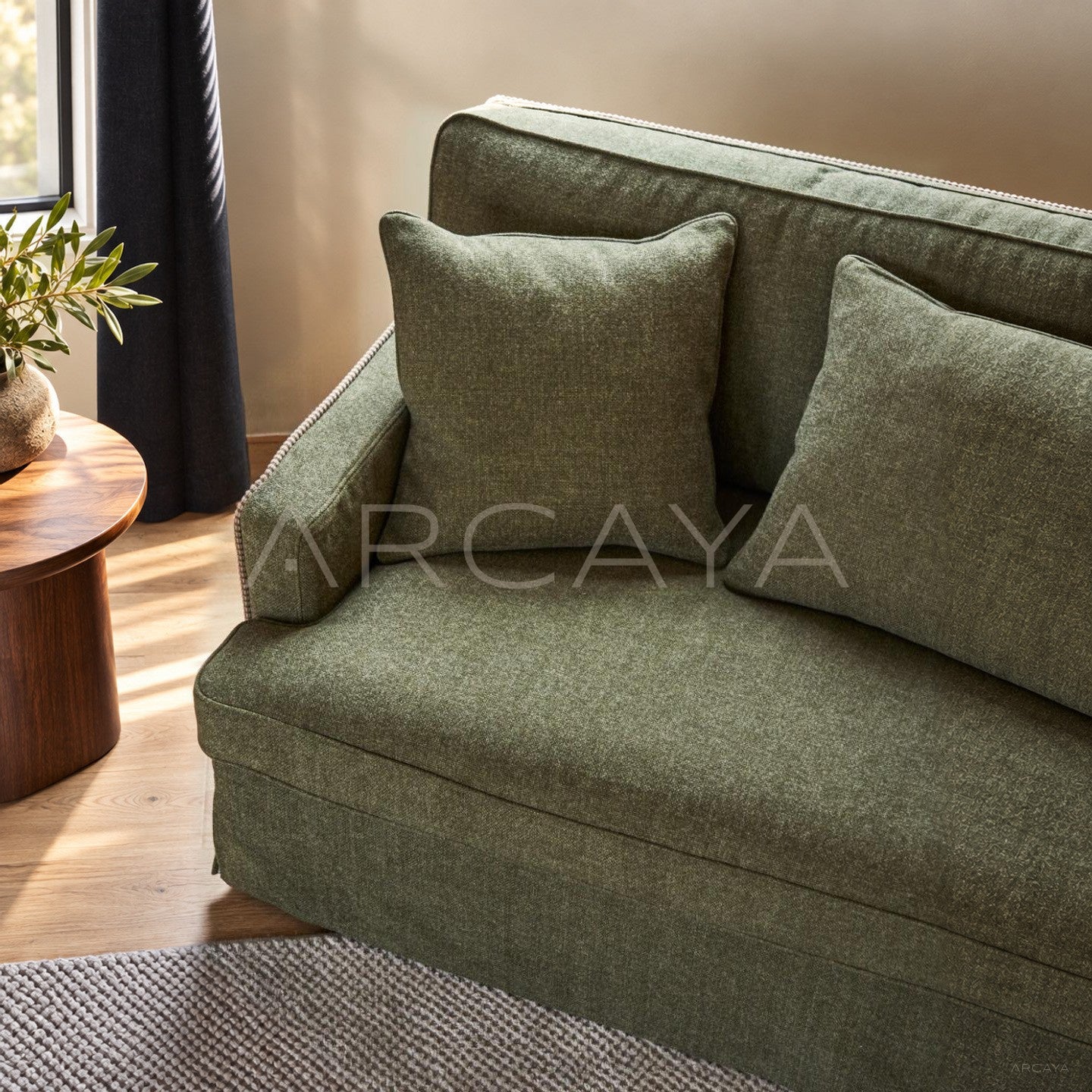 Souffle Vintage Green Sofa