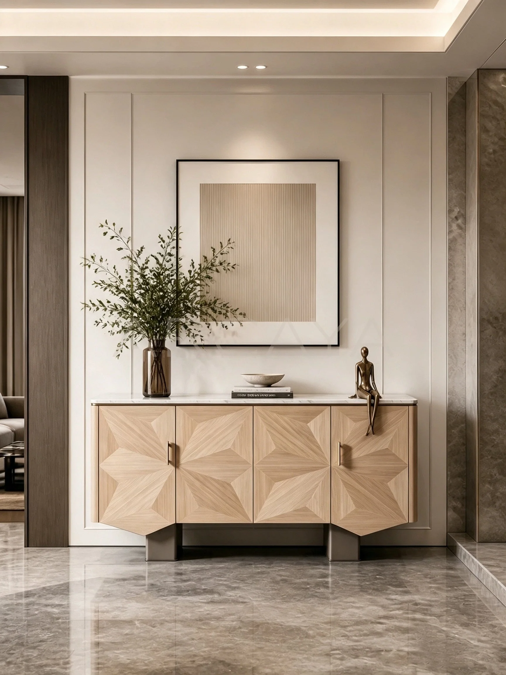 Faye Slate Sideboard - front view 01