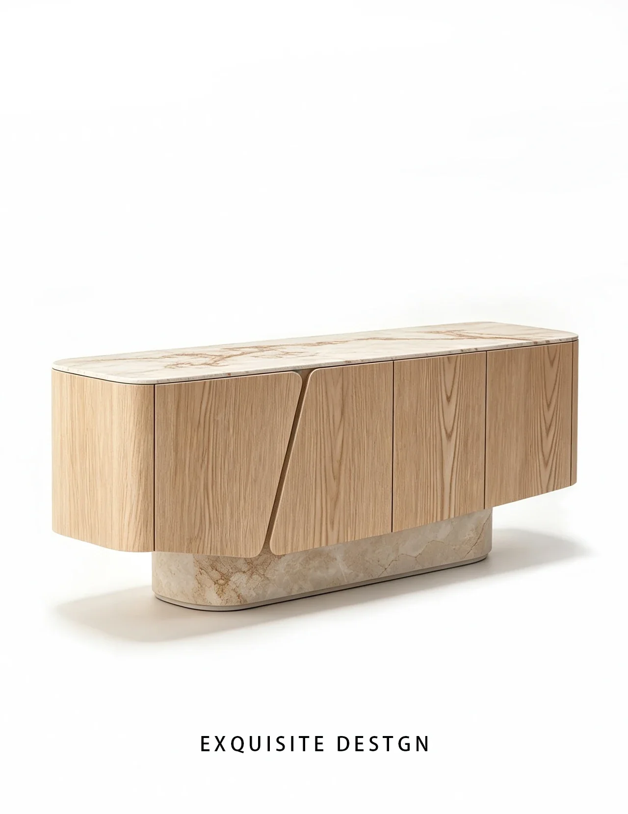 Alba Wells Cabinet in a finished interior.