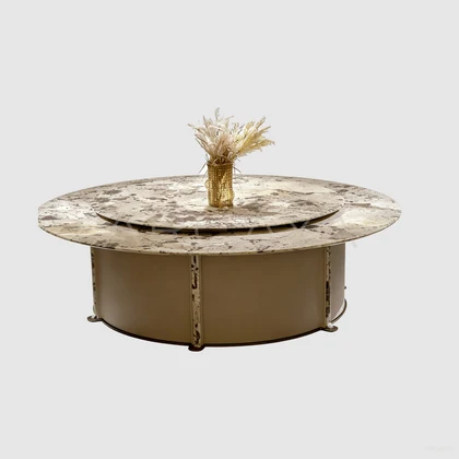 Nola Noir Dining Table - front view 04