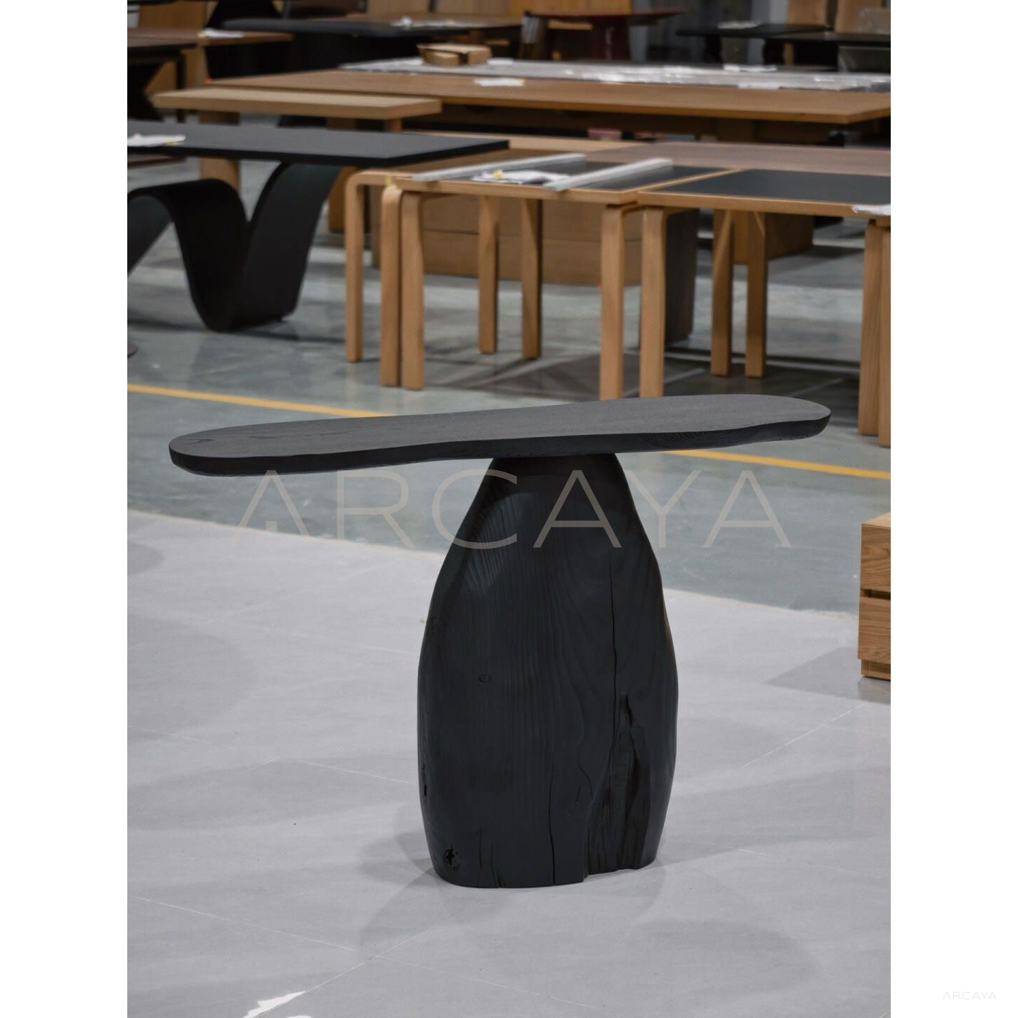 Black Entryway Console Table