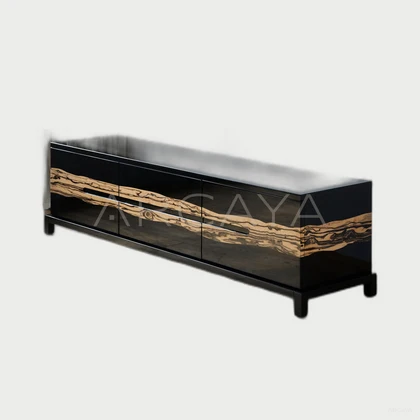 Linden Crest Media Console — neutral background 01