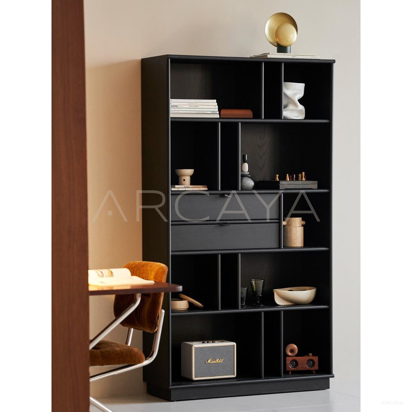 Classic Black Bookcase