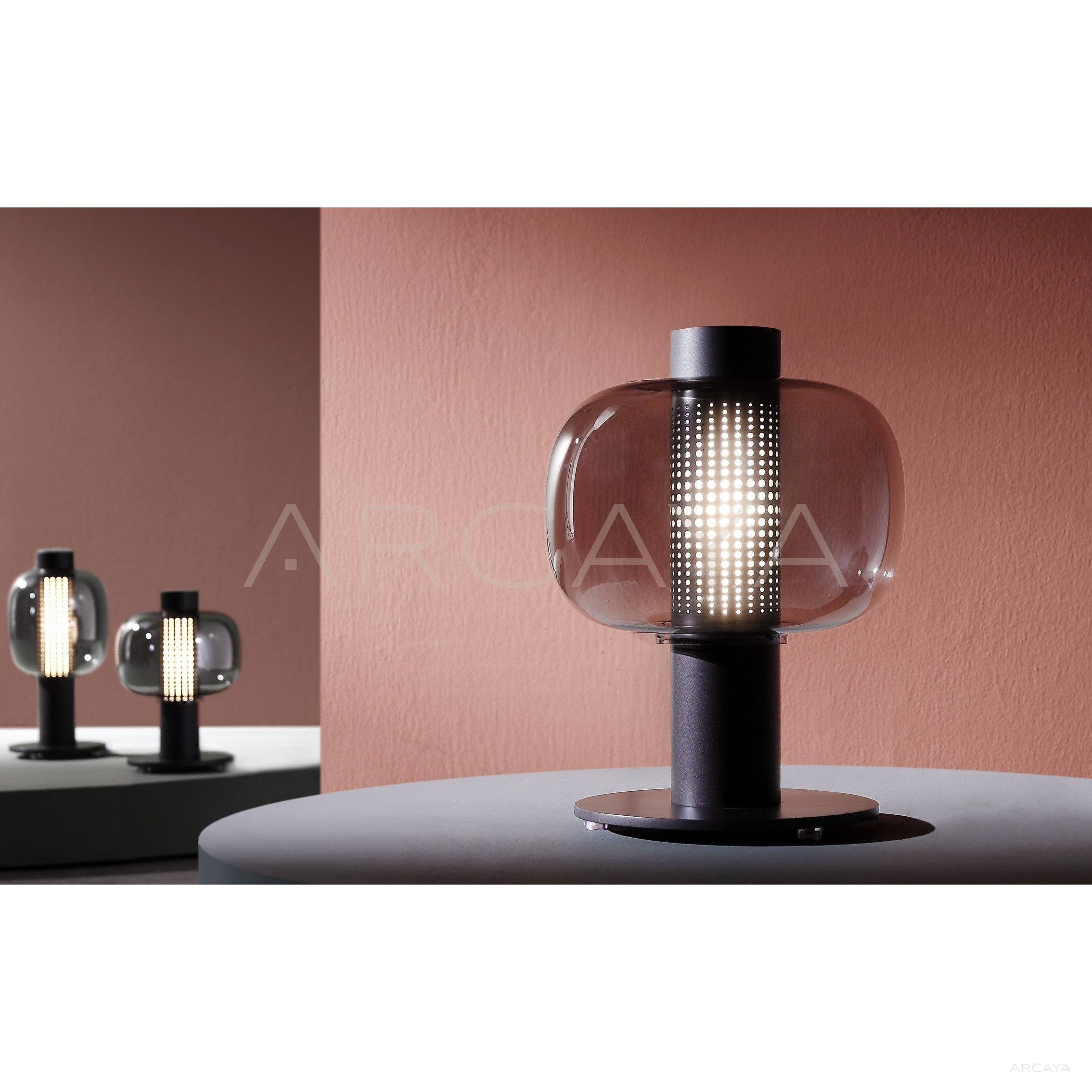 Mesh Glass Column Table Lamp 21910