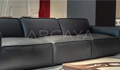 Petra Sienna Straight Sofa - front view 01