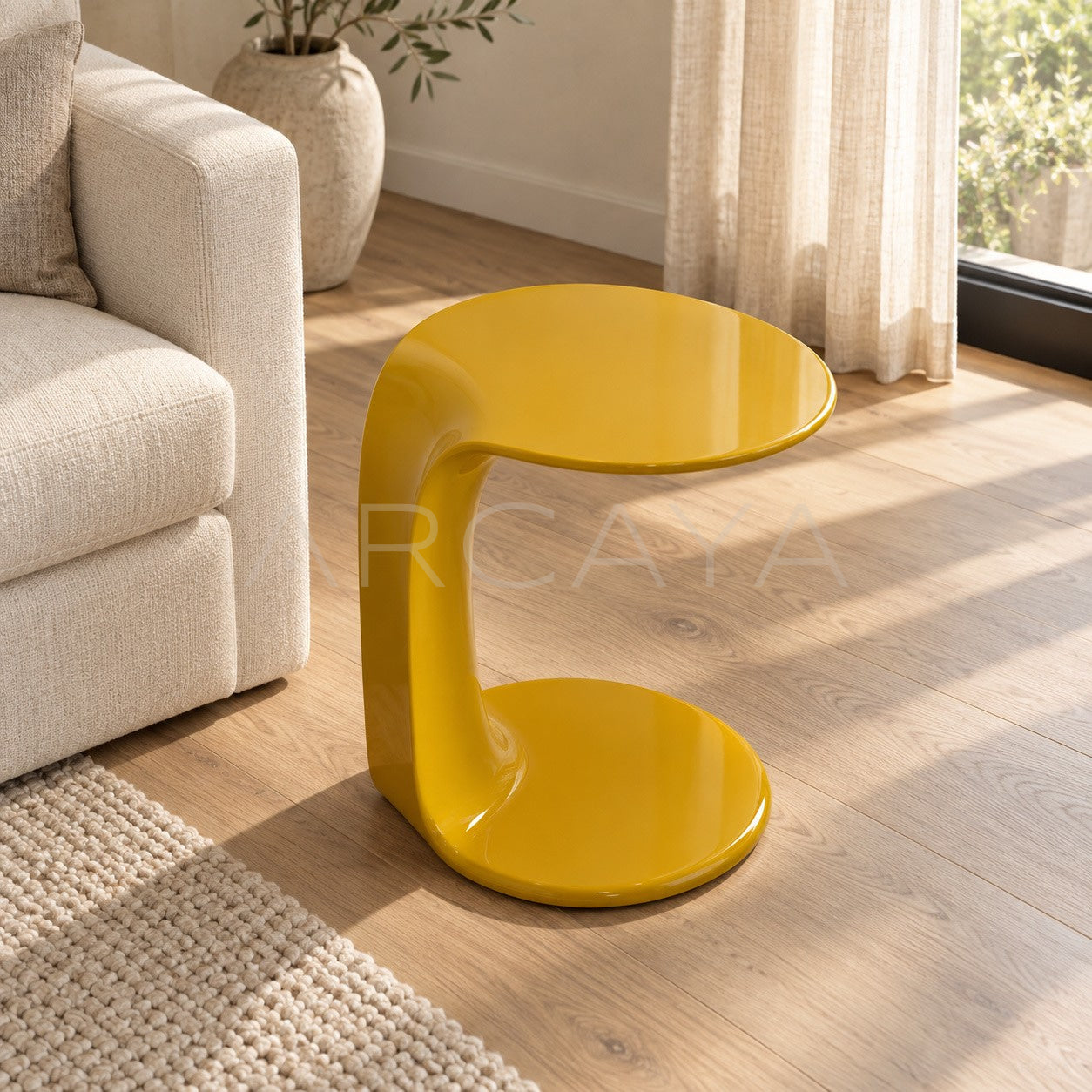 Motelda Mocha Wing Side Table