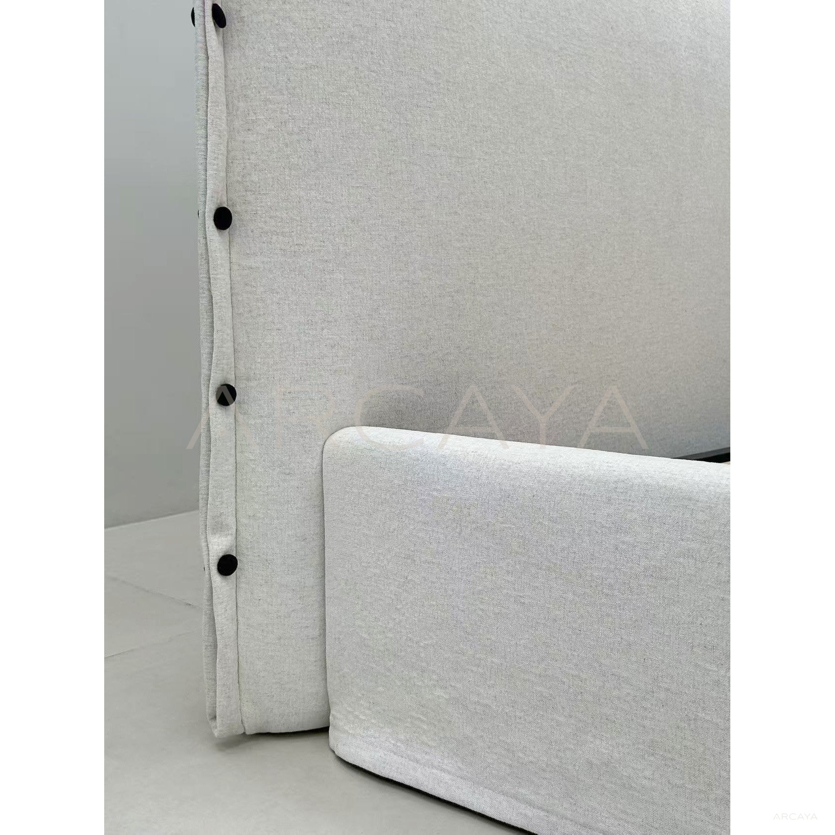 Designer Fabric Bed - scene
