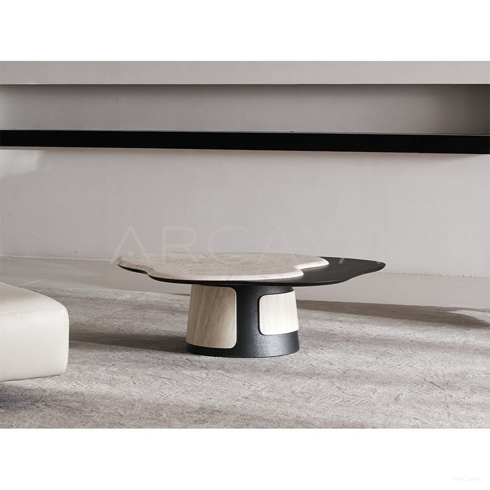 Italian Irregular Cloud Travertine Coffee Table