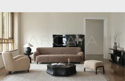 Aveline Sand Bookcase - front view 03