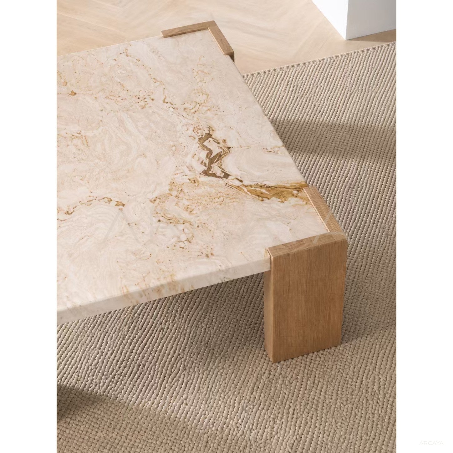 Persian White Jade Coffee Table - scene