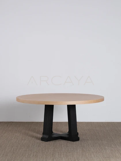 Enna Dune Dining Table - front view 19