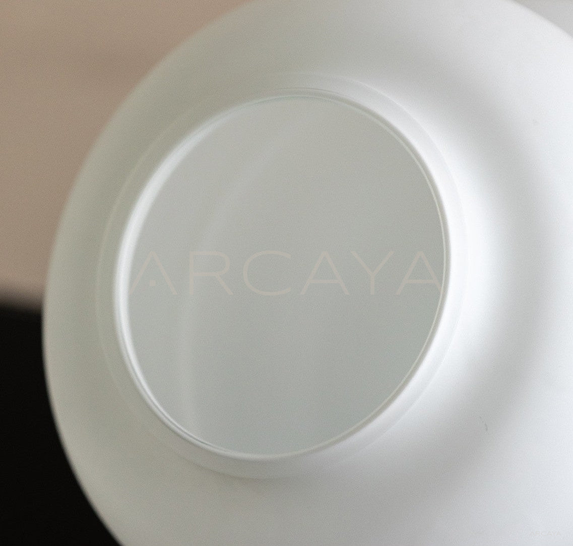 Mist White Frosted Gourd Glass Vase - scene