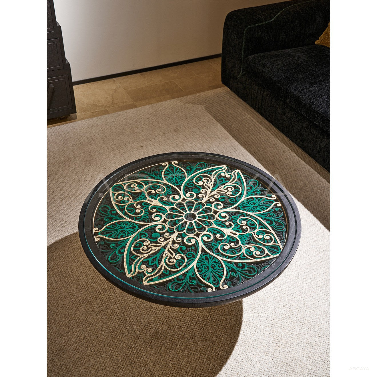 Carved Sculptural Art Coffee Table