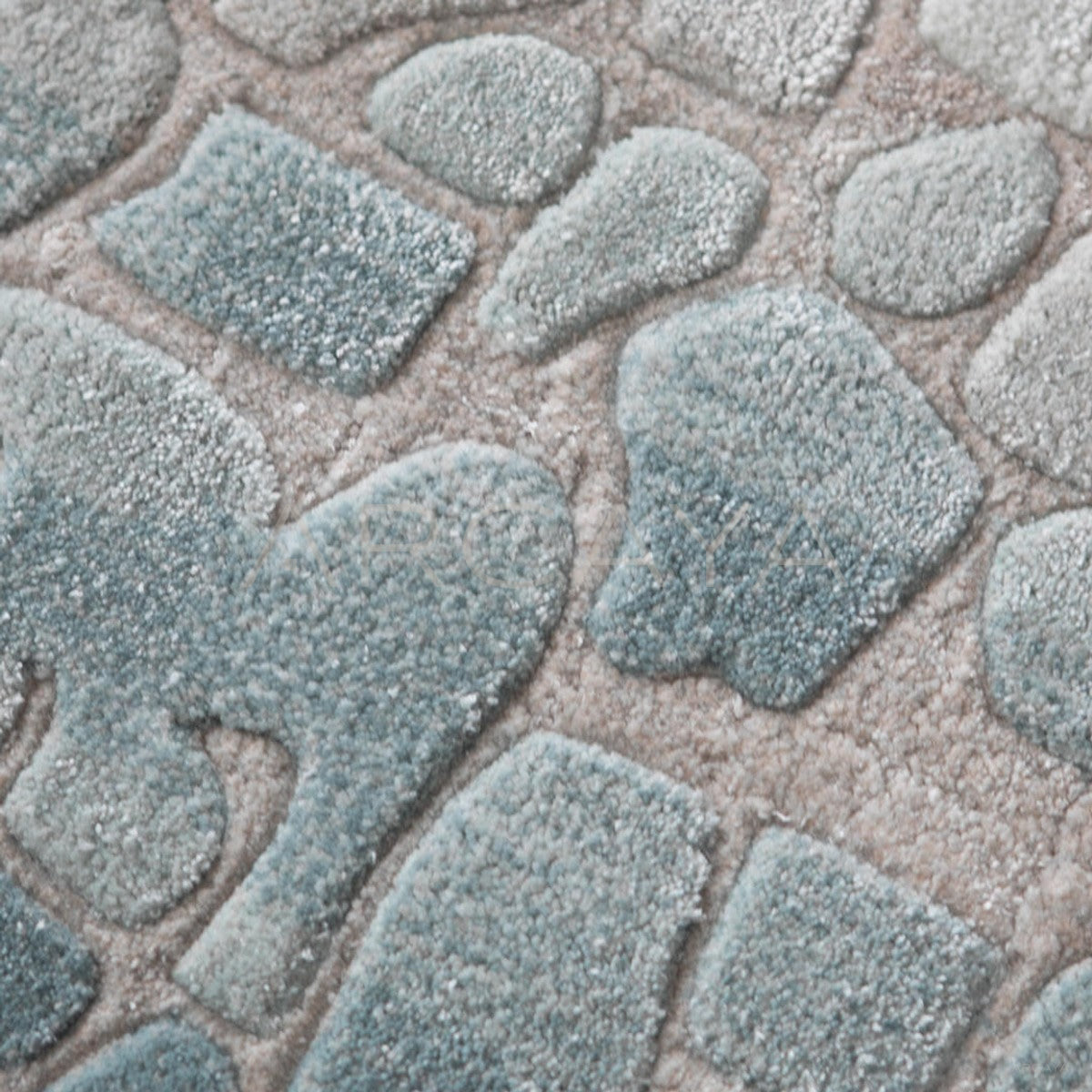 Cool Tone Salt Lake Texture Rug - scene