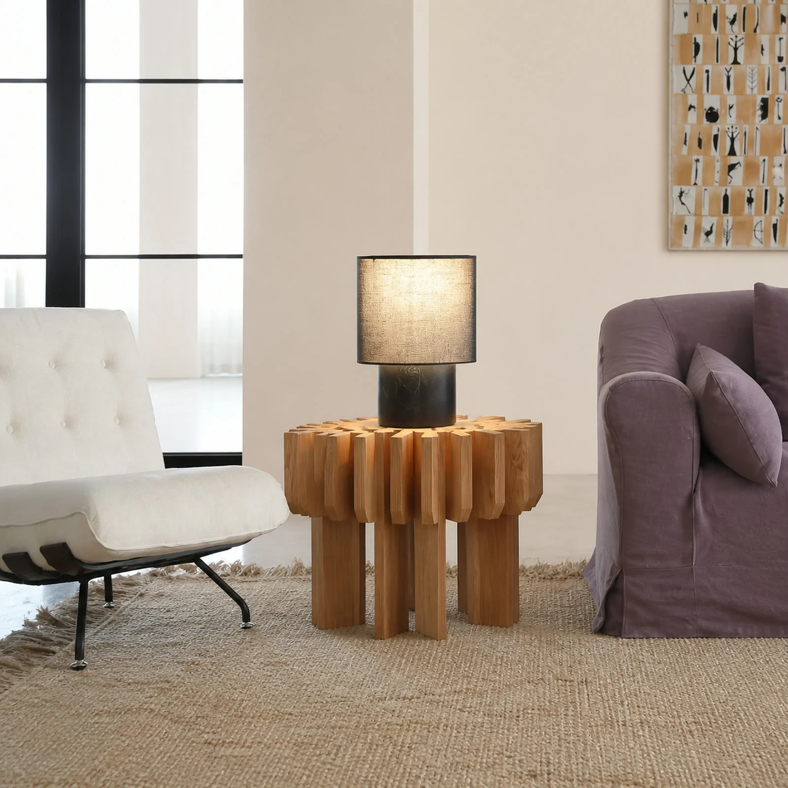 LC719 Side Table in a finished interior.