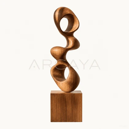 Openwork Wood Sculpture — product view