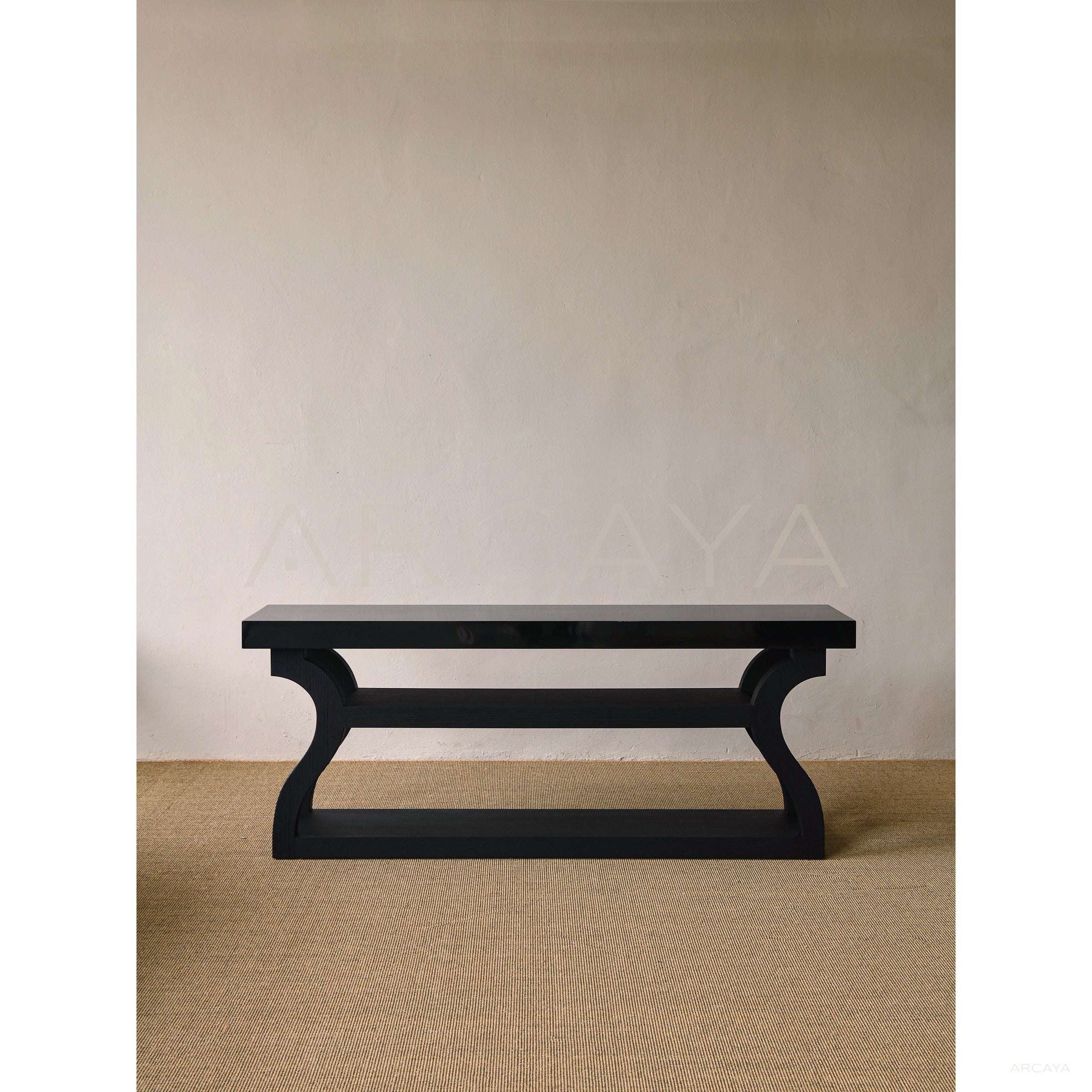 Old Money Oak Entryway Rack — Console - scene