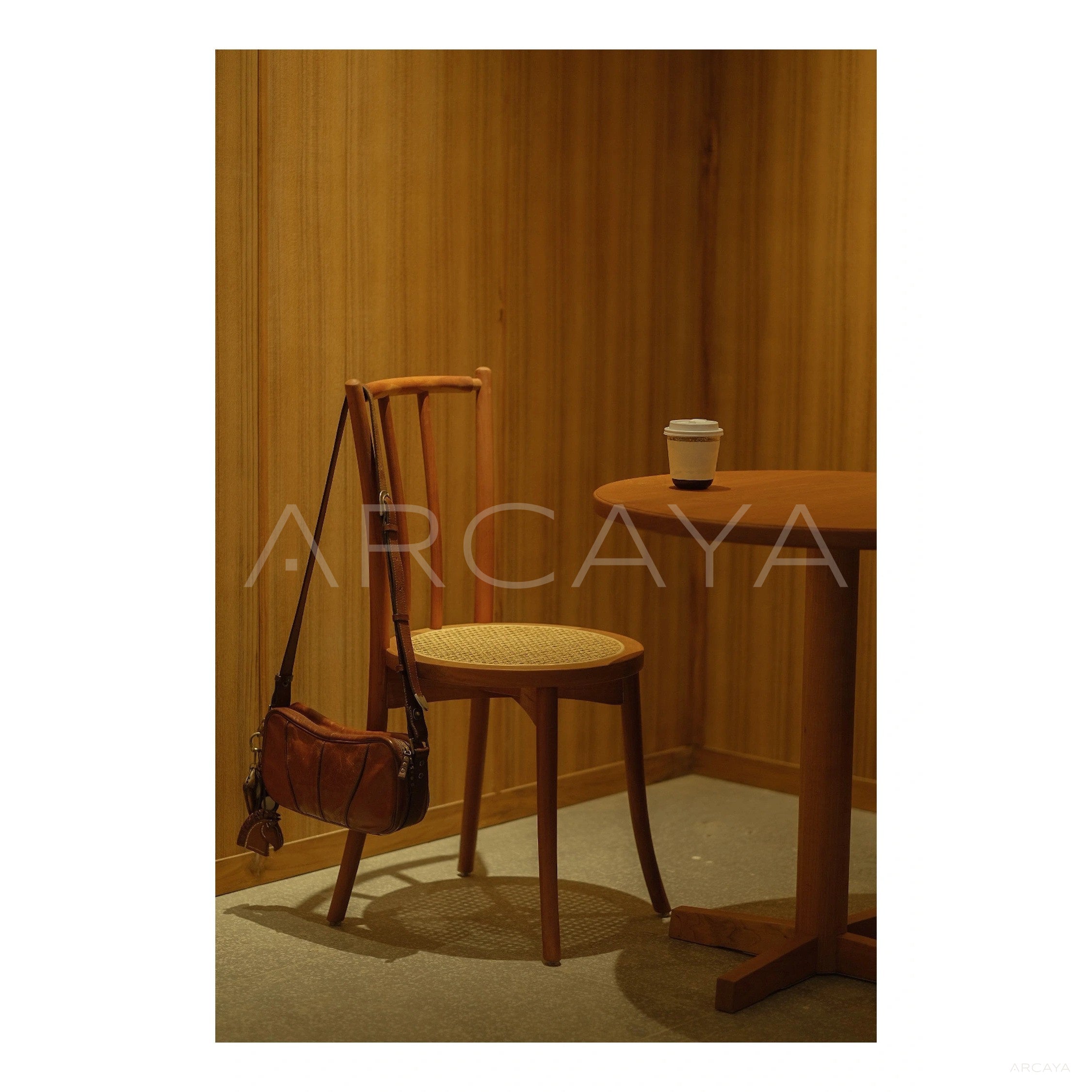 Solid Wood Bar Counter — Storage - scene