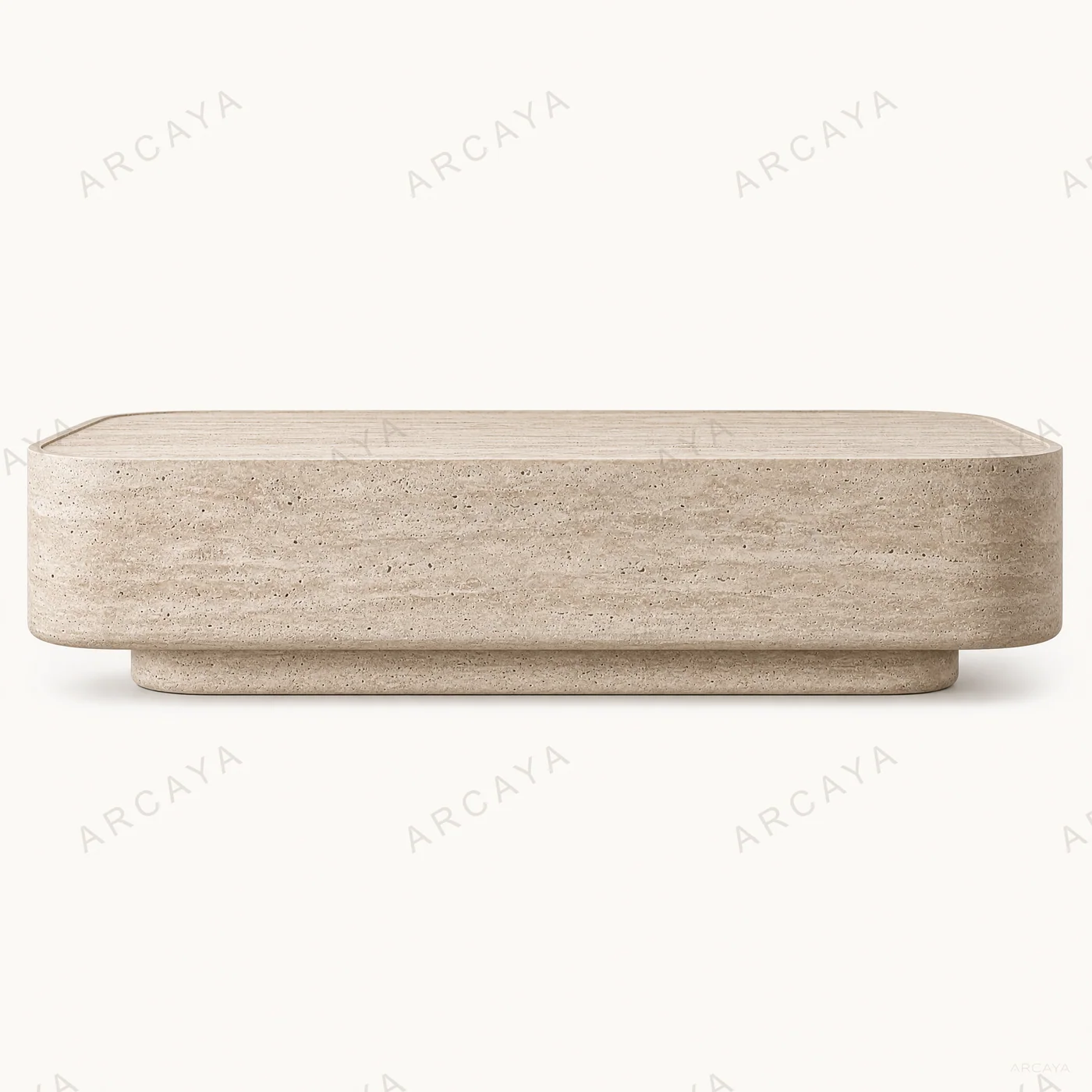 Massimo Travertine Coffee Table