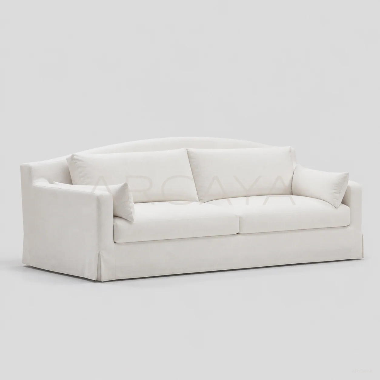 Sable Oak Straight Sofa - front view 01