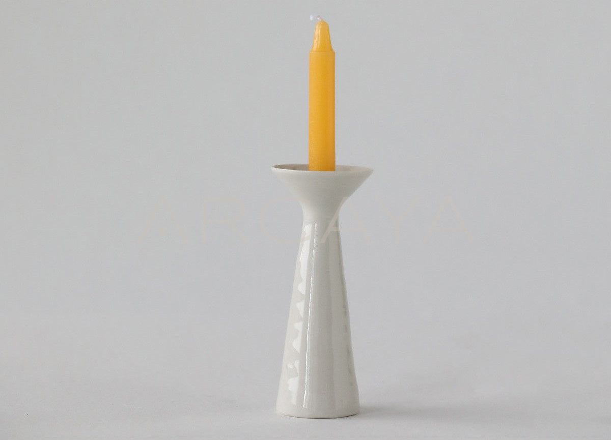 Sunxun Collab White Ceramic Candle Holder - scene