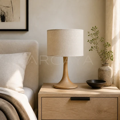 Hesper Terrace Table Lamp — styled interior view 01