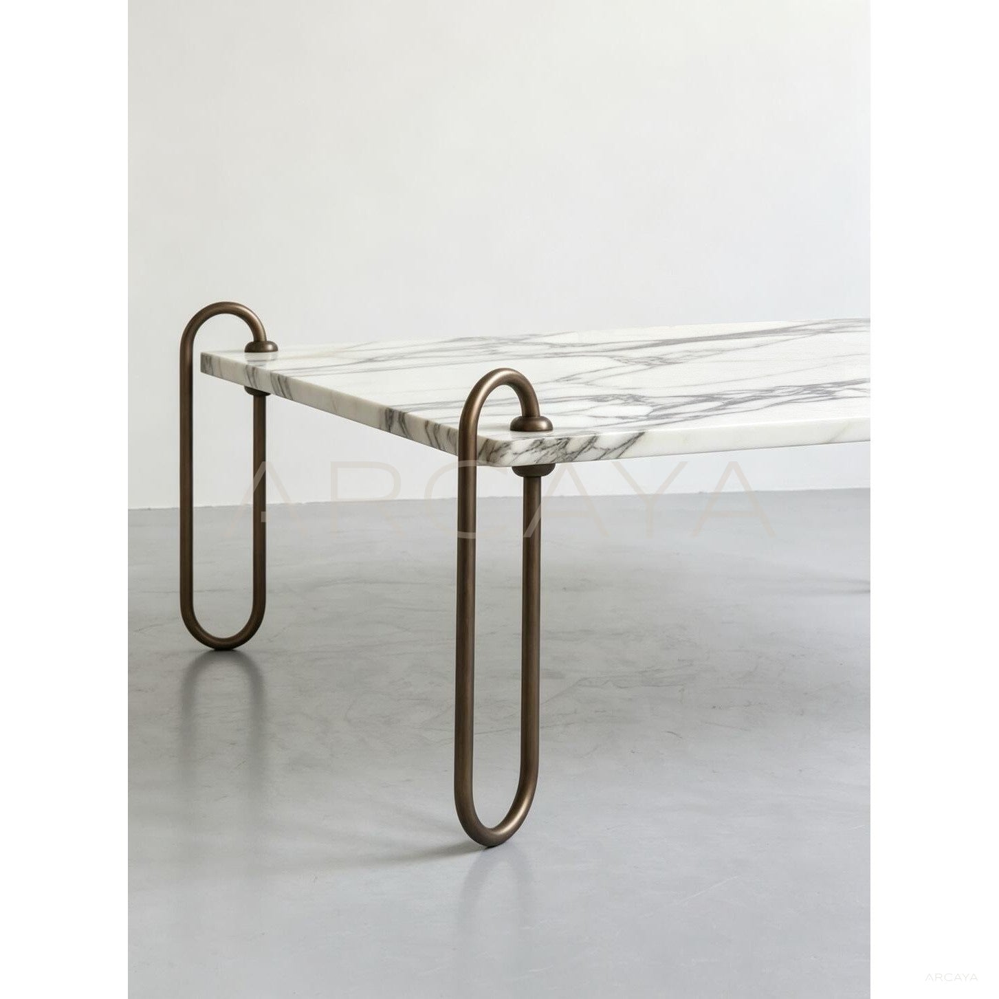 Square Marble Coffee Table - scene