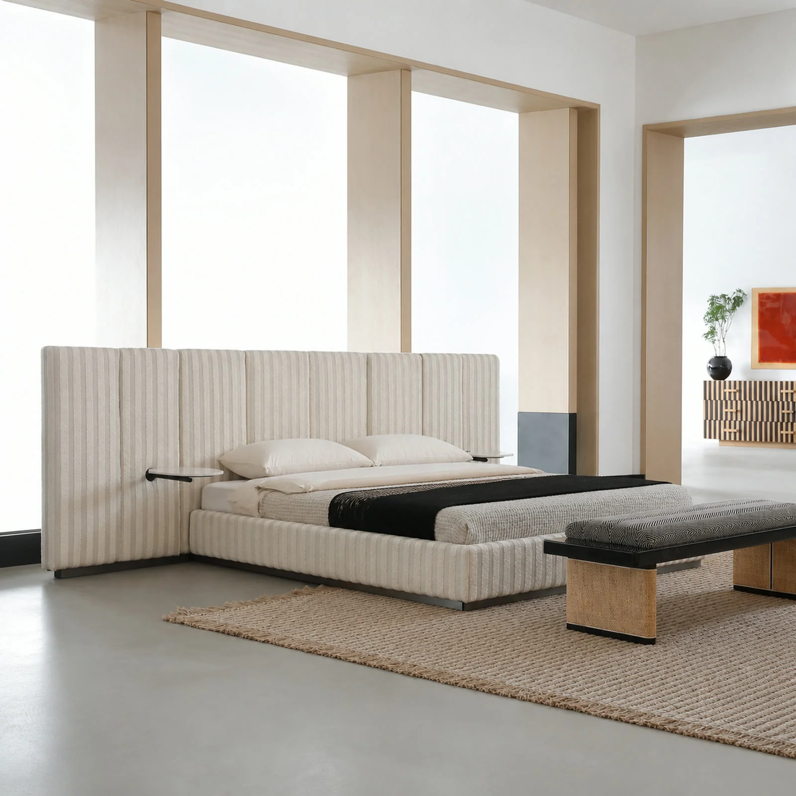 B629-B Bed in a finished interior.